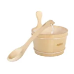 Harvia Pine Wood Bucket with Liner 2
