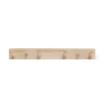 Sawo 4 Peg Wooden Towel Hook Rack