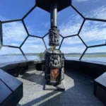 Legend Smoke Pipe Cover in Top of Heater