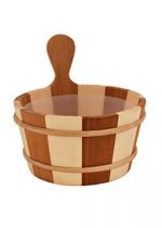 Striped Wood Bucket With Liner