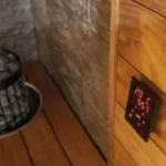 Harvia Xenio CX170 3ph and a Heater in Sauna