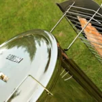 harvia flare smoker top view in yard