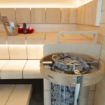 Harvia Safety Railing HPC3 in Sauna