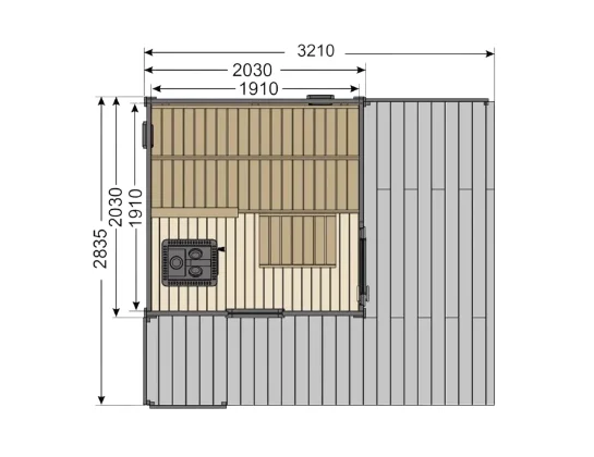 harvia solide compact floor plan