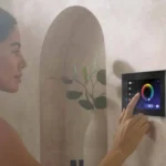 iSteamX steam shower touchscreen lighting control