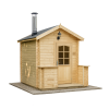 Outdoor Sauna Kuikka White Background