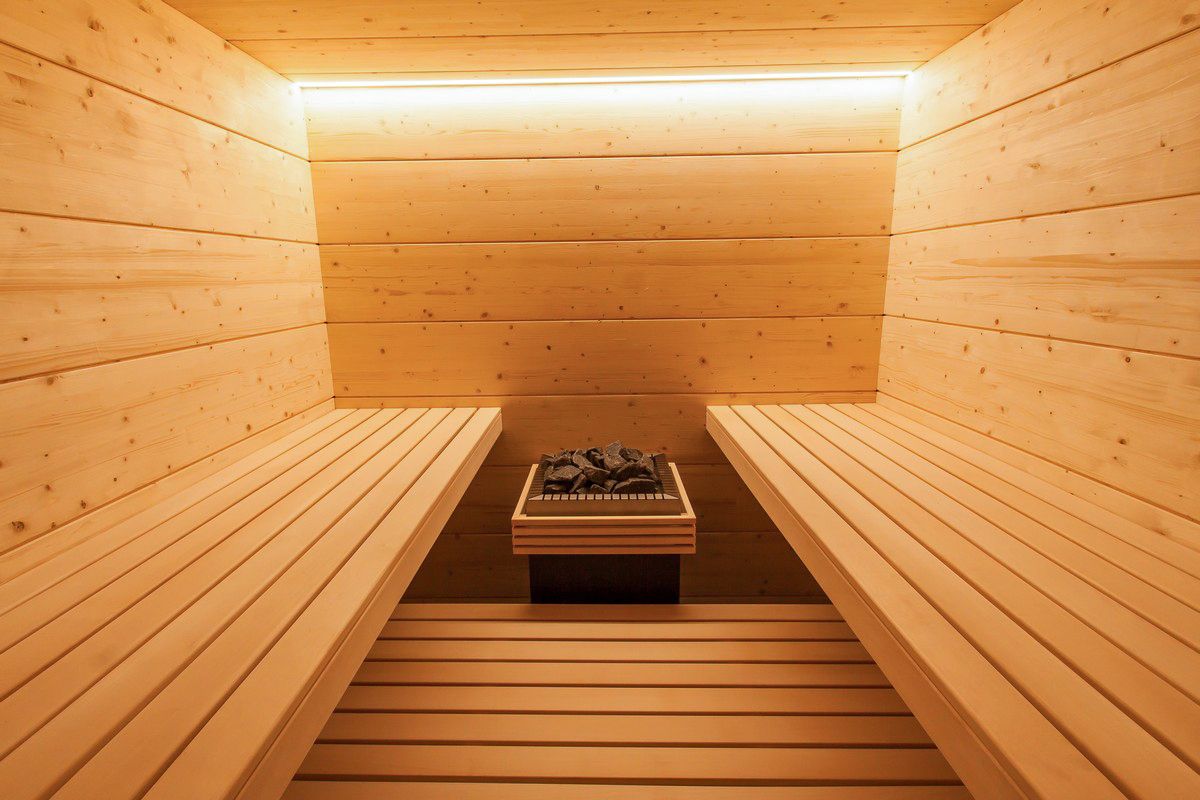 Interrior of the olympus Sauna