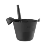 Harvia Black Click Pail and Ladle Set Setting