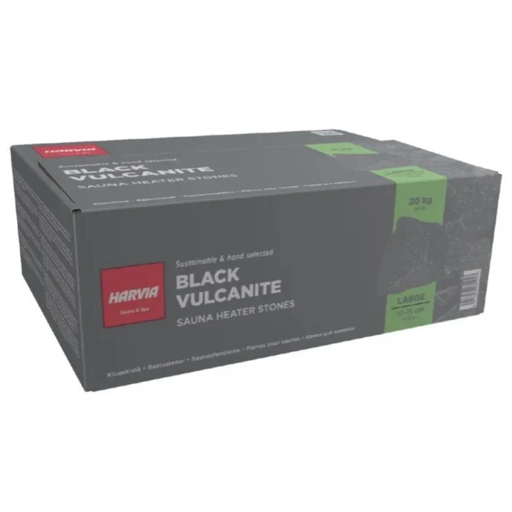 Harvia Black Vulcanite Stones (10-15 cm)