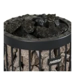 Harvia Black Vulcanite Stones (5-10 cm) Cylinder filled with vulcanite stones