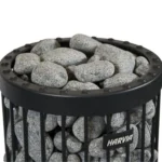 Harvia Rounded Stones (5-10 cm) in a heater