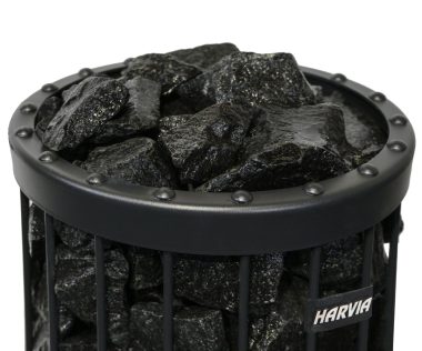 Harvia Black Vulcanite Stones (Ø 5-10 cm)