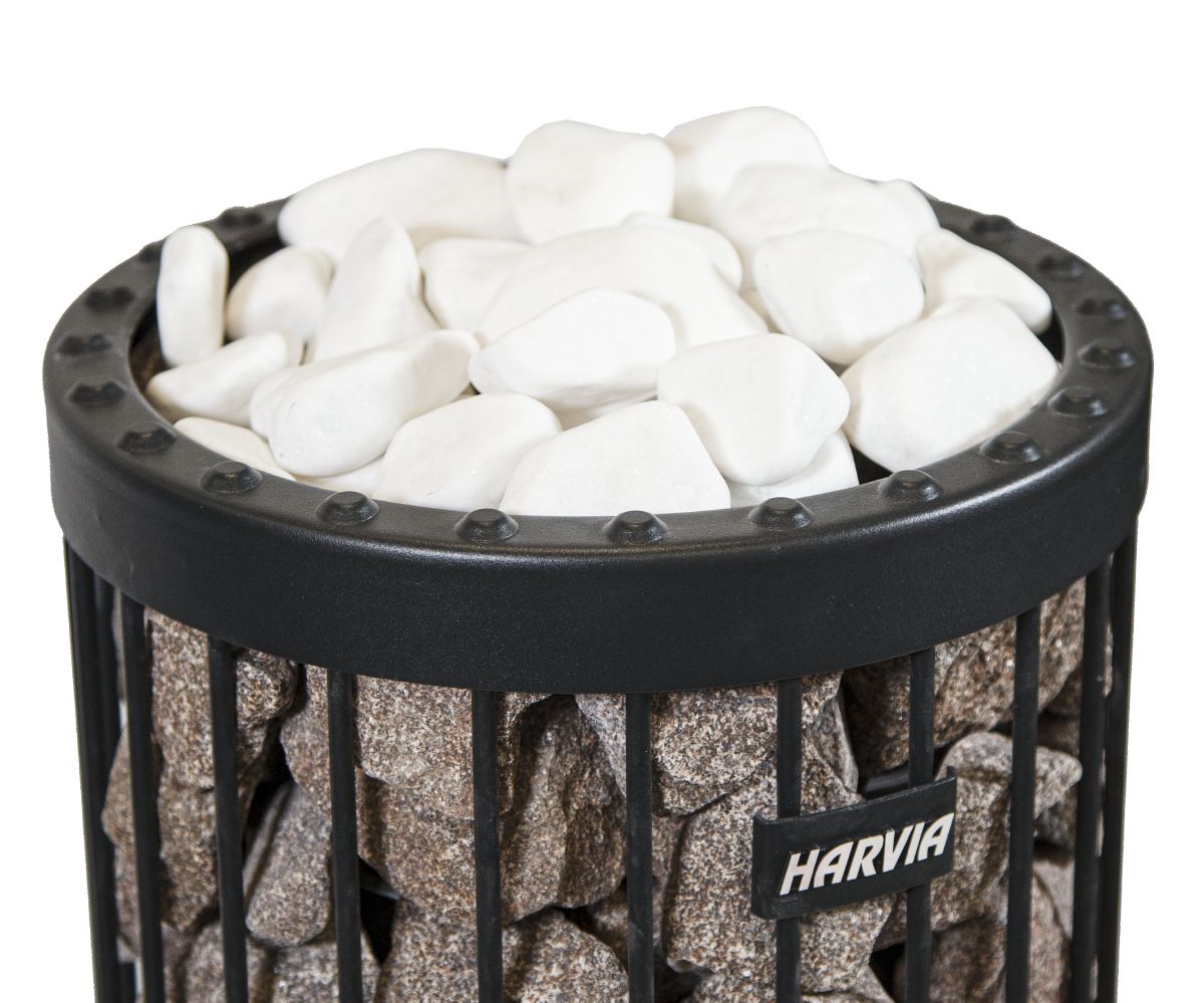 Harvia White Rounded Stones (Ø 5-10 cm)