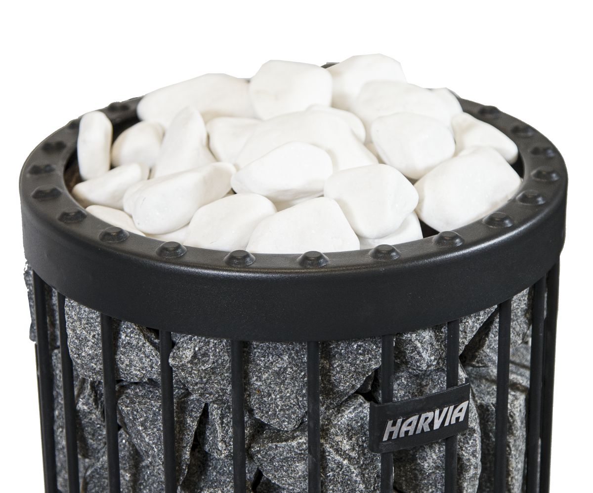 Harvia White Rounded Stones (Ø 5-10 cm)