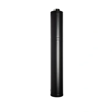 black steel chimney without accessory kit