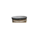 round insolated cover Installed on top of hot tub closed