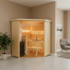 Variant corner view indoor sauna
