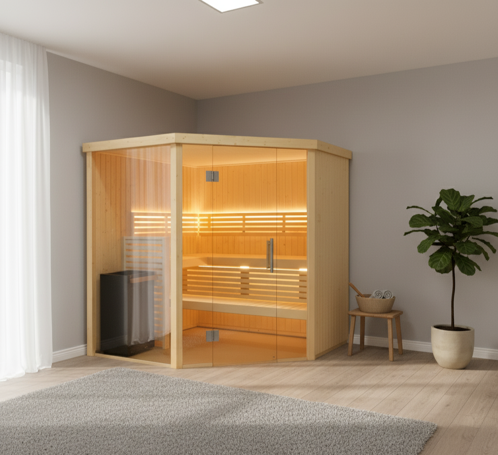 Variant view corner large indoor sauna #1