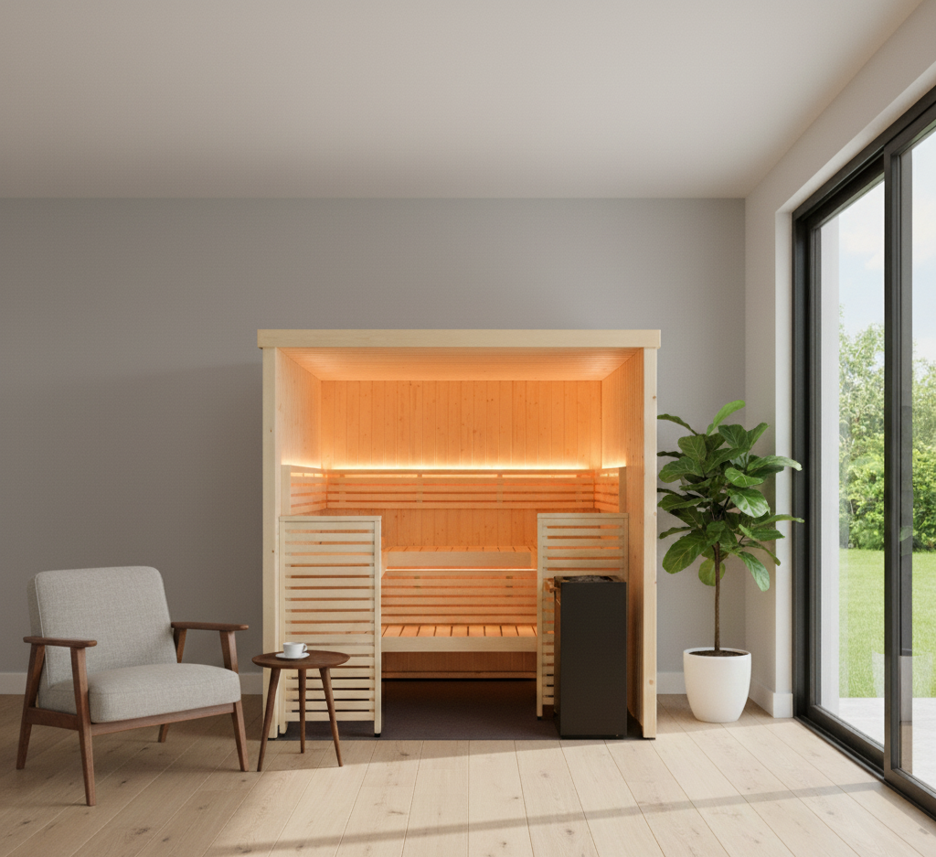 Variant view large indoor sauna