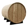 Almost Heaven Audra 2-4 Person Canopy Barrel Sauna Rustic Red Cedar
