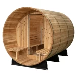 Almost Heaven Charleston 4-Person Canopy Barrel Sauna
