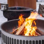 Iron Monster Grill and firewood
