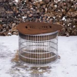 Iron Monster Grill in yard