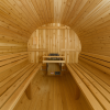 Inside Barrel Sauna