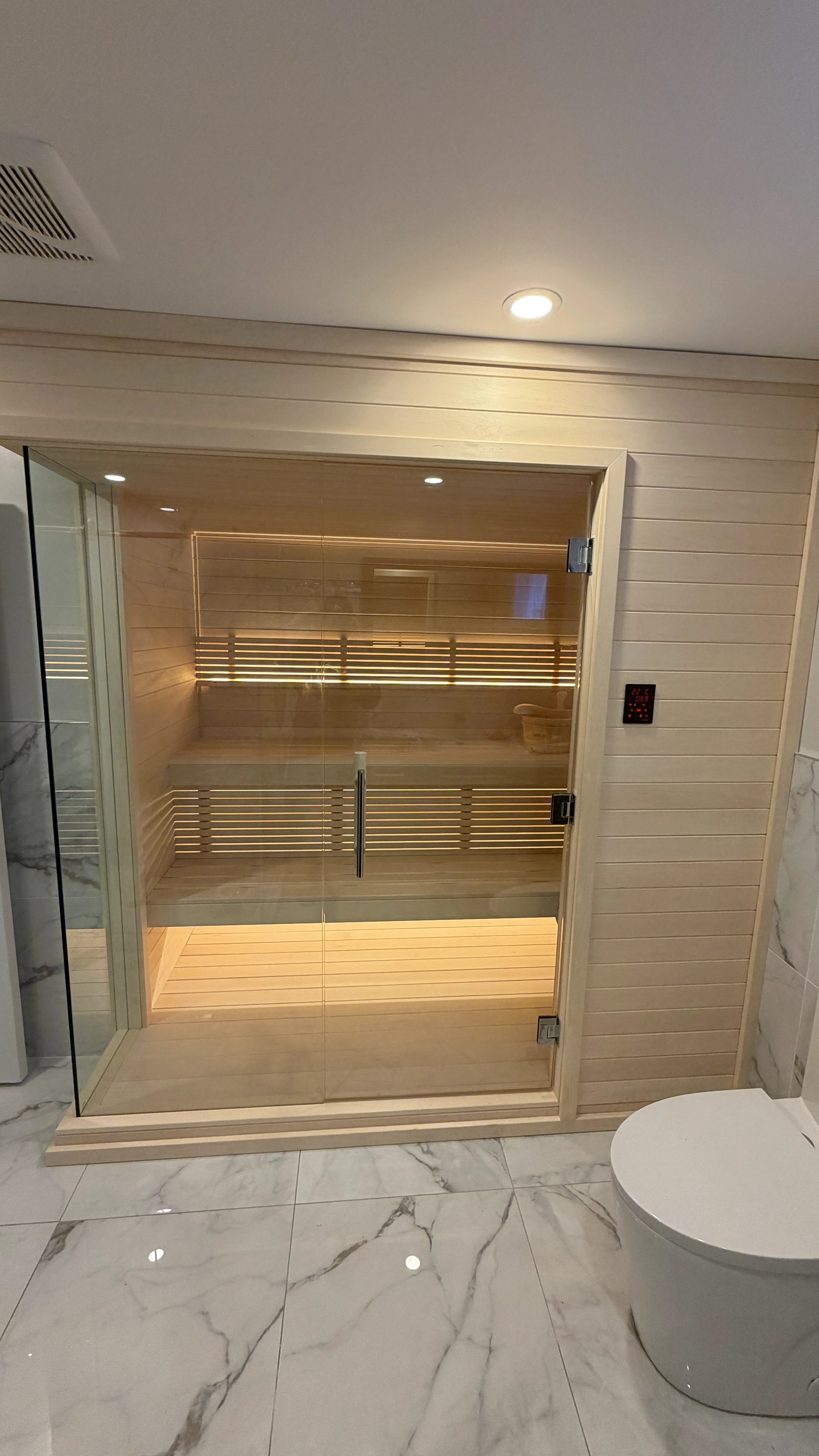 Custom indoor sauna