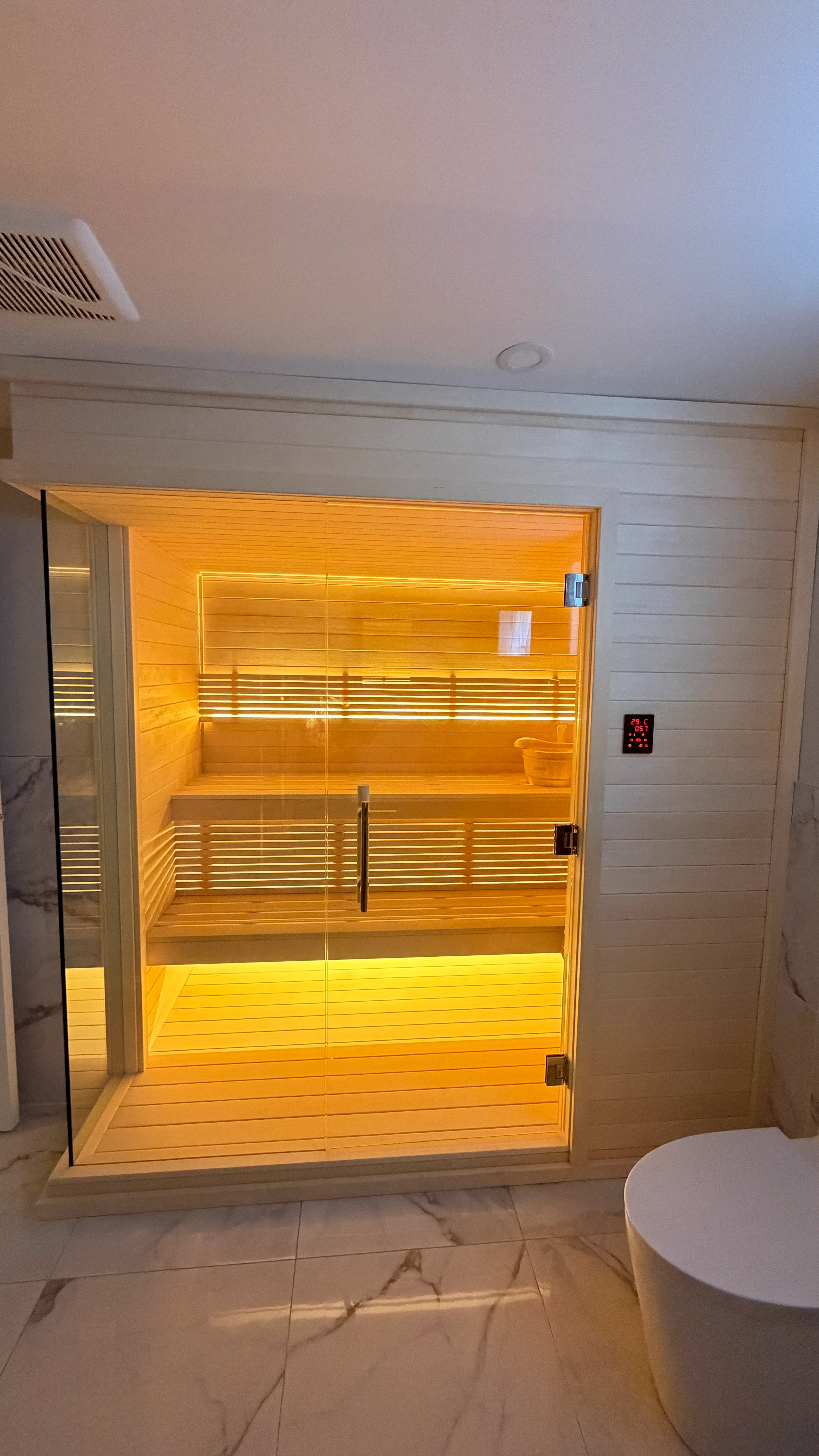 Custom indoor sauna