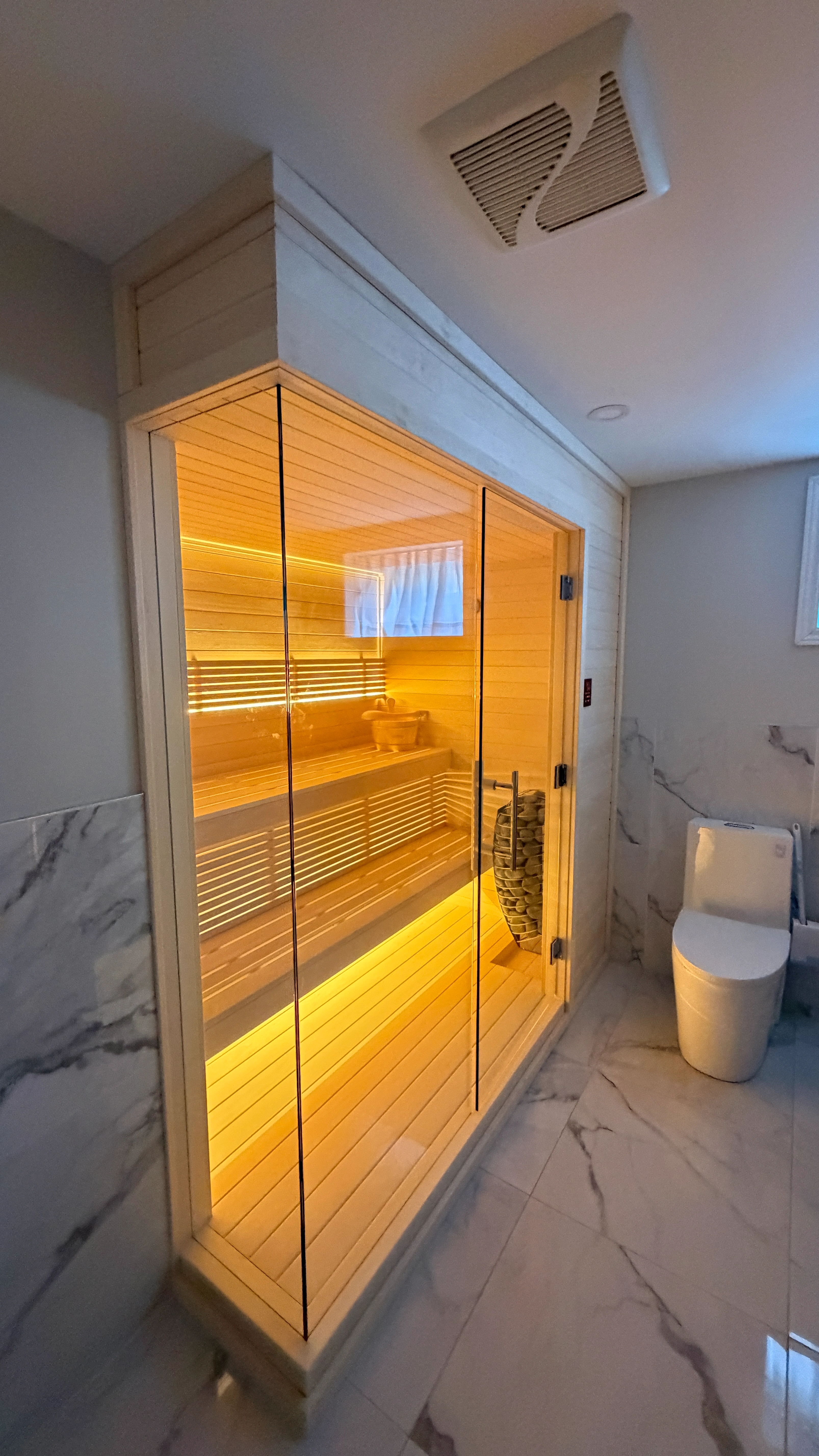 Custom indoor sauna