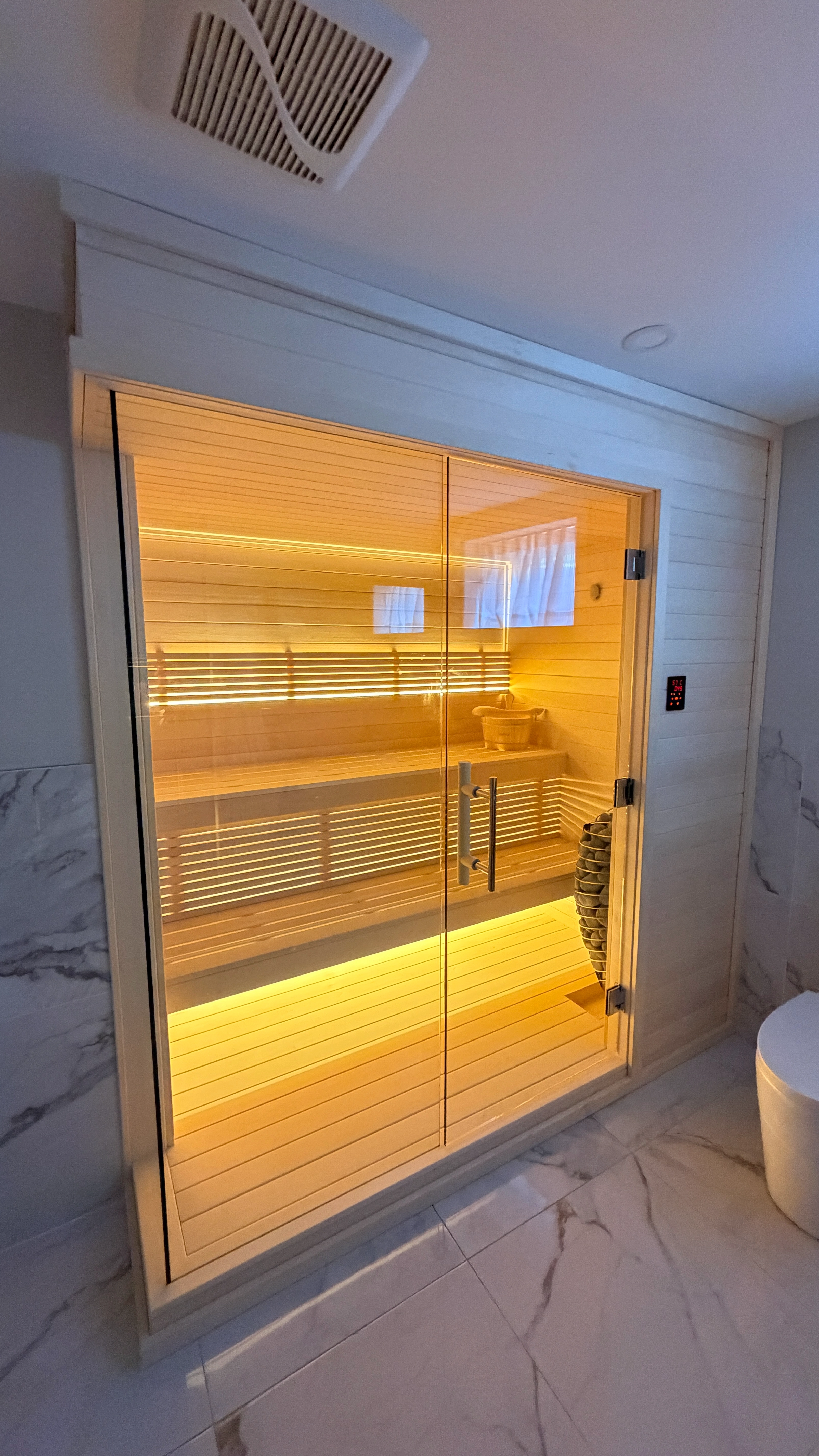 Custom indoor sauna