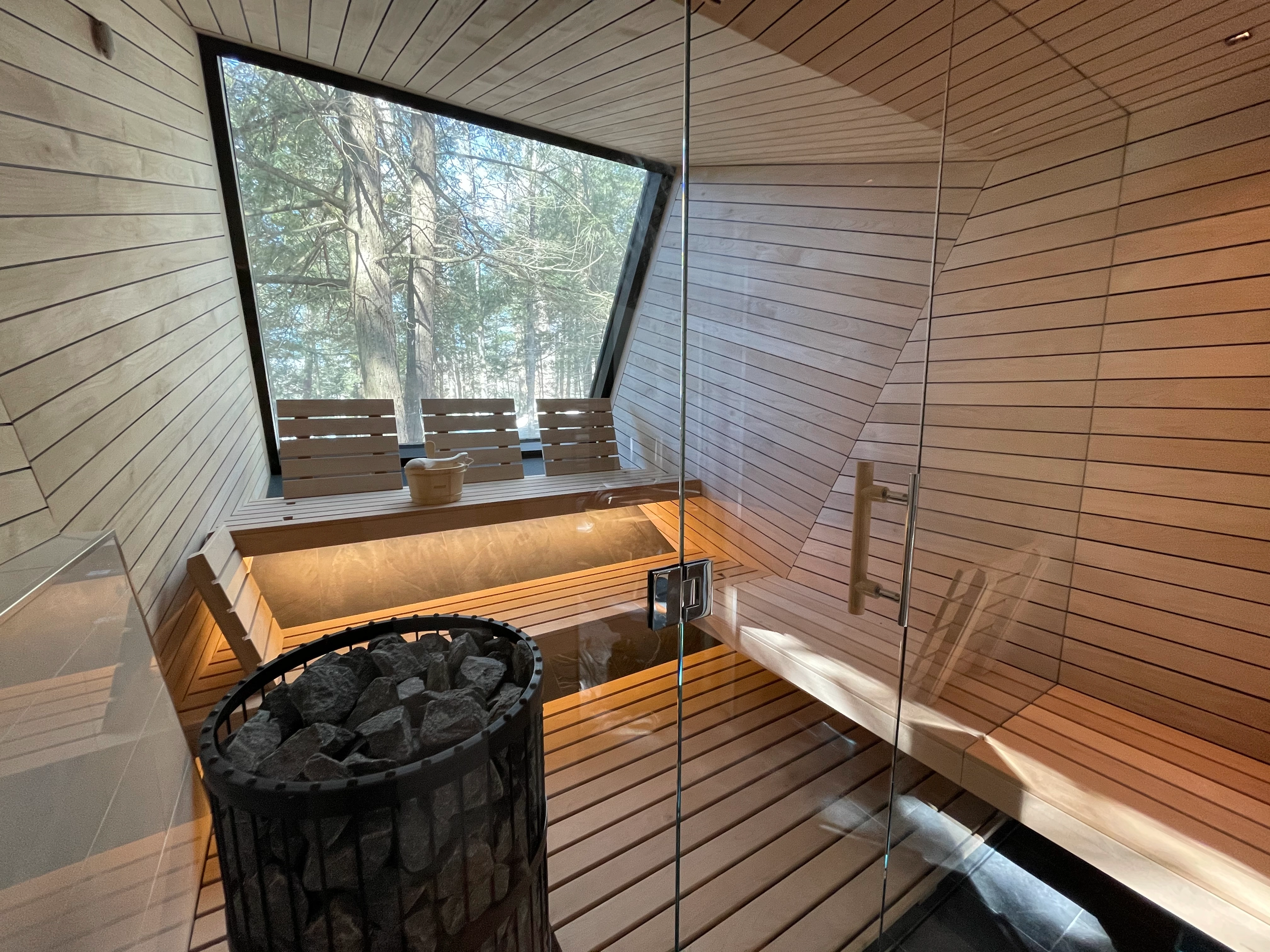 Custom indoor sauna