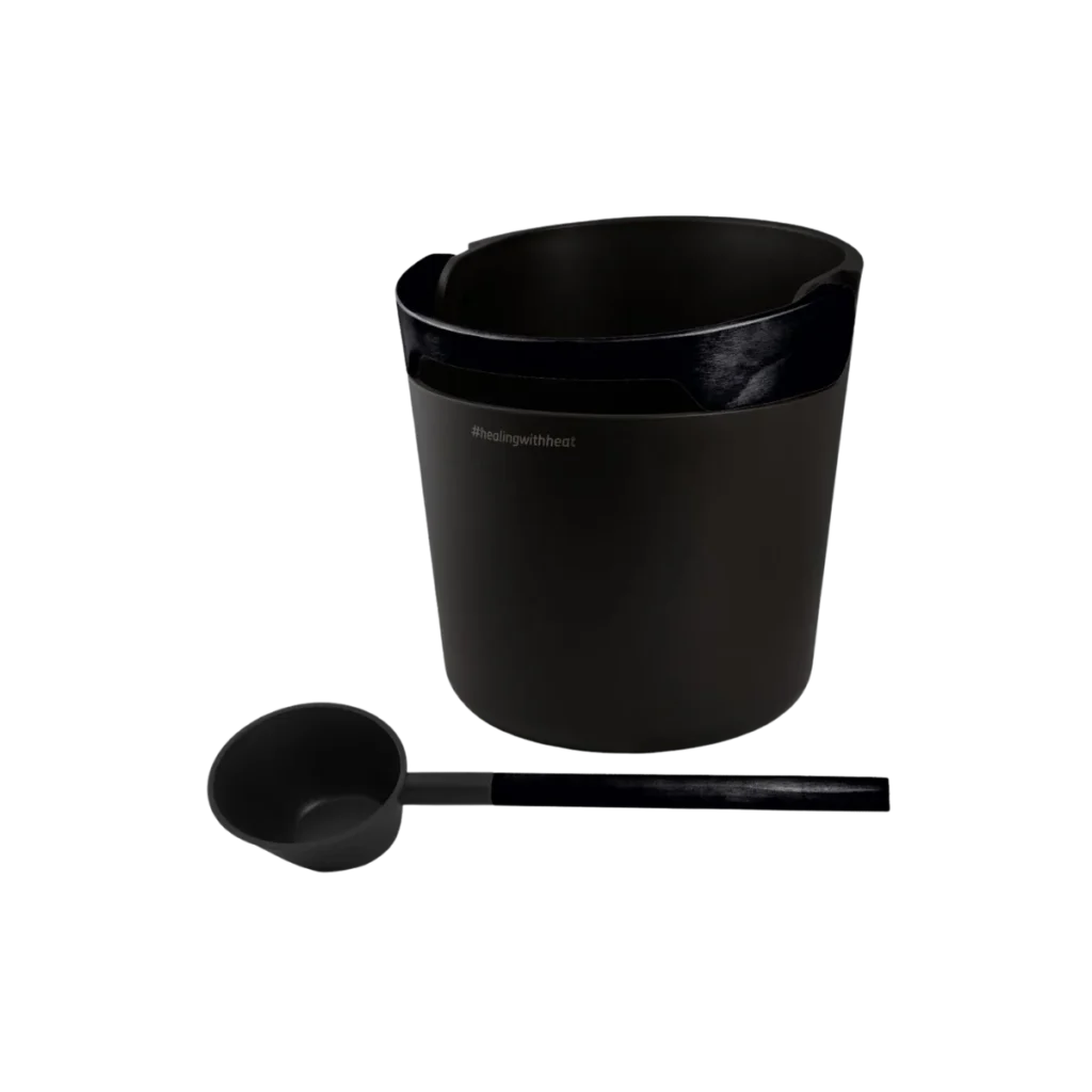 Helmi bucket and ladle set Black