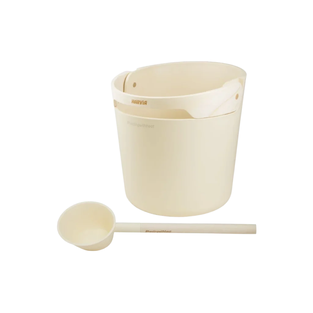 Helmi bucket and ladle set Ivory