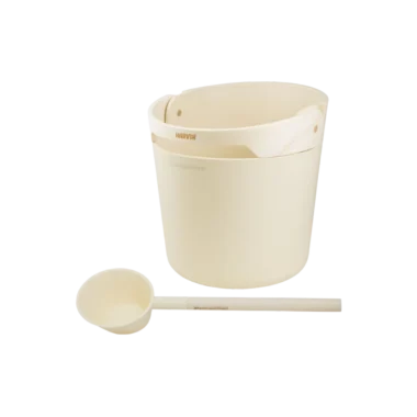 Helmi bucket and ladle set Ivory