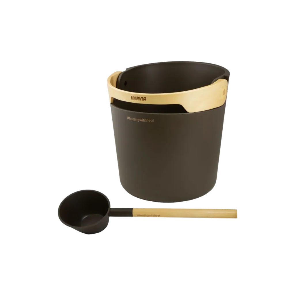 Helmi bucket and ladle set chocolate