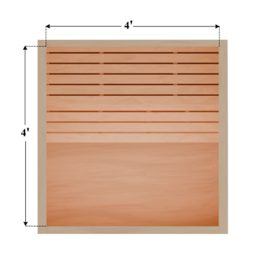 4 x 4 DIY Sauna Kit