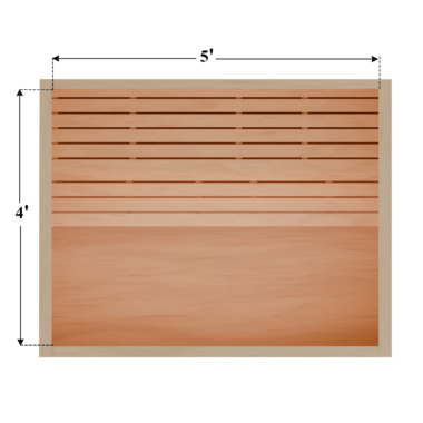 4 x 5 DIY Sauna Kit