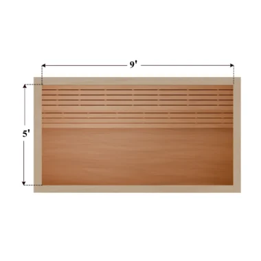 5 x 9 rendering indoor sauna