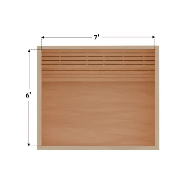 6 x 7 rendering DIY sauna