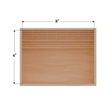6 x 8 rendering DIY sauna