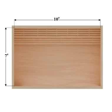 7 x 10 rendering DIY sauna