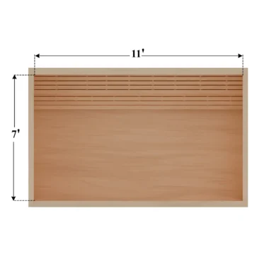 7 x 11 Rendering DIY sauna