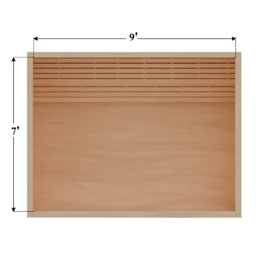 7 x 9 rendering DIY sauna