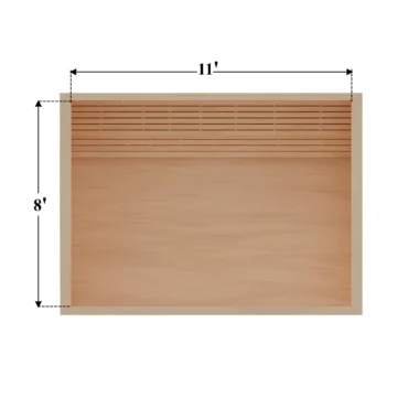 8 x 11 Rendering DIY sauna