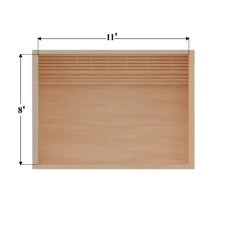 8 x 11 Rendering DIY sauna