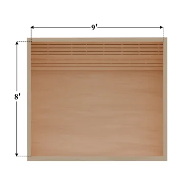 8 x 9 Rendering DIY sauna