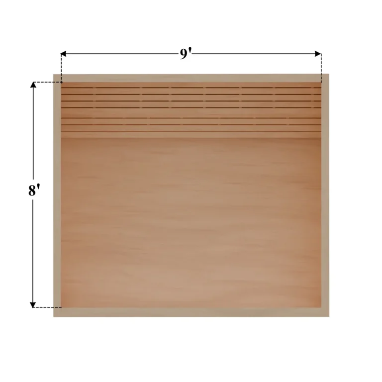 8 x 9 Rendering DIY sauna
