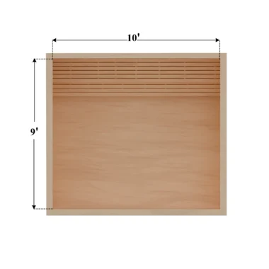9 x 10 Rendering DIY sauna